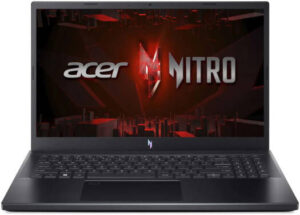 Acer Nitro ANV15-51-53VM Gaming Laptop, 15.6" FHD IPS 144Hz Display, Intel Core i5-13420H, 8GB RAM, 512GB SSD, GeForce RTX 2050 4GB GPU, ENG K/B, Win11, Black | NH.QNAAA.002