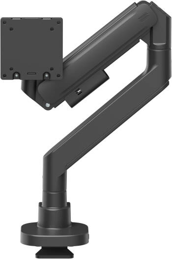 Navo Single Control Model Y PRO Monitor Arm, Supports 17" to 57" Flat & Curved Screens, Up To 27kg Weight Capacity, Gas Spring Technology, Smart Base, Black | CTRL-YPRO-BLACK