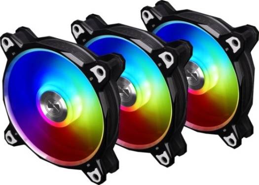 Lian Li BR 120 Digital RGB PWM Triple Pack Fan, 3x 120mm Fans with Remote Controller, Black | G99.12Q18P.R30B - Image 2