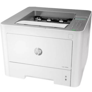 HP 408DN Laserjet Monochrome Printer, 40ppm Print Speed Black, 1500-3500 Pages Monthly Duty Cycle, 1200 DPI, USB 2.0 Port, Built In Gigabit Ethernet, 150 Sheets Output Capacity, White | 7UQ75A
