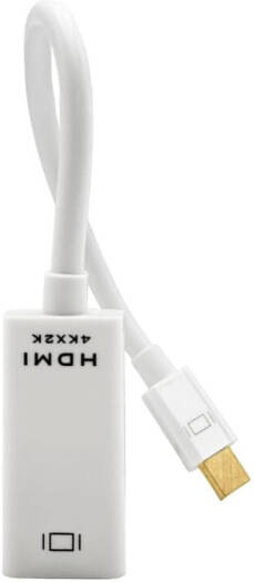 Tortox Mini DP to HDMI Adapter, 4K@60hz Max Resolution, Built-in Conversion Chip, Gold Plated Connectors, Compatible with Laptop, PC, MacBook Pro/Air, Mirror & Extended Modes, White | DPHDMI
