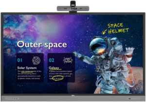 BenQ RM8603 86" Master Series Education Interactive Flat Panel with BenQ DVY32 4K UHD Video Conference Camera, 4K UHD IPS Touch Display, 2x 16W Speakers, USB Type-C | RM8603 / DVY32