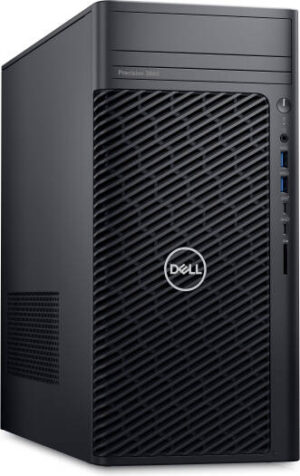 Dell Precision 3680 Tower Workstation, Intel Core i7-14700K, 16GB RAM, 1TB SSD, Intel UHD Graphics 770, English-Arabic Keyboard & Mouse, Windows 11 Home, Black | Precision-3680