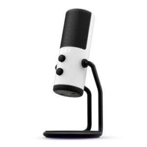 NZXT Capsule Cardioid USB Microphone, Frequency Response 20Hz - 20kHz, 24-bit/96kHz, Max SPL 120dB, White | AP-WUMIC-W1