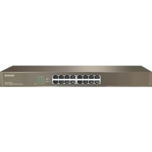 Tenda TEG1016G 16-Port Gigabit Ethernet Switch, 1000M, Rackmount, 32Gbps Capacity, Input 100-240V, <12W Power, Plug & Play | TEG1016Gv8.0