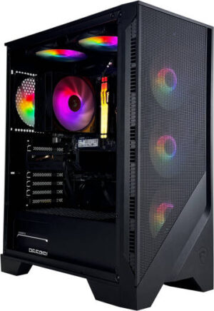 CoreBlaster Gaming PC - Intel Core i5-14400F 10 Cores 16 Threads, AMD Radeon RX 7700 XT 12GB, 16GB DDR5 RAM 5600MHz, 1TB SSD Gen 4, 650W 80 PLUS PSU, Single Tower CPU Cooler