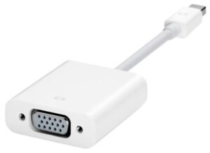 Apple Mini Display Port to VGA Adapter, Compatible With Mac Computers, White | MB572