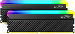 Adata XPG Spectrix D45G 16 GB ( 2x 8GB ) DDR4 Desktop Memory Kit, 4133MHz Clock Speed, CL 19-23-23 Latency, 1.35V Operation, Supports Intel XMP 2.0, Black | AX4U41338G19J-DCBKD45G