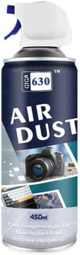 Giga630 Air Duster, Compressed Gas, Dust Removal, Wide Range of Uses, Chlorofluorocarbons Free, Recyclable Can, 450ML