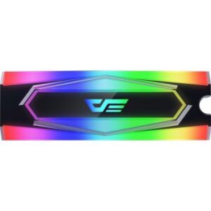 DarkFlash DM2 ARGB Aluminum ARGB M.2 SSD Hard Disk Heatsink, Heat Dissipation, Radiator Cooling, Silicon Thermal Pads, Cooler M2 NGFF 2280 | DM2 ARGB