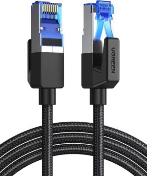 UGREEN 5 Meter Cat 8 Ethernet Cable, Gigabit Network High-Speed 40Gbps, 2000MHz, RJ45 Internet, Braided, Double Shielded, Compatible With PS4, PS5, PC, Router, TV, Xbox | 80433