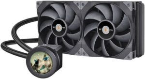 Thermaltake TOUGHLIQUID Ultra 280 AIO CPU Liquid Cooler, 2.1" Rotational LCD Display, 2000RPM Radiator Fan, TT RGB Plus 2.0. Software, AMD(AM5/AM4) Intel(LGA 1700/1200), Black | CL-W374-PL14BL-A
