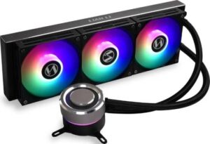 Lian Li Galahad 360 AIO ARGB Liquid CPU Cooler, 360mm Radiator, 4-PIN Fan Power Connector, Aluminum Housing - Black | G89.GA360B.01