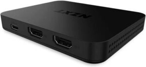 NZXT Signal HD60 External Capture Card, For Streaming, Gaming, Broadcast & Post, Up to 1080p60 Output, 4K60 Passthrough, Send HDMI Signal to Computer Via USB Out, Black | ST-EESC1-WW