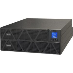 Schneider Electric SRV 6000VA Easy Rack Mounted UPS, 4U, 230V Output Voltage, Rack Type With Rail Kit, 40-70 Hz Network Frequency, 6000W, Black | SRVS6KRIRK