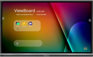 Viewsonic ViewBoard IFP5550-5 Interactive Display, 55" 4K UHD IPS Display, 8ms Response Time, Ultra Fine Touch Tecnology, Up to 40 Touch Points, 4GB RAM + 32GB ROM, Black | IFP5550-5