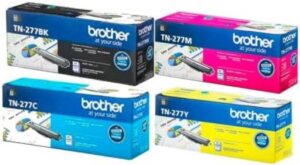 Brother TN-277 High Capacity Toner Cartridge for HL-L3270CDW DCP-L3551CDW (4 Color Pack)