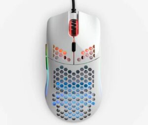 Glorious Gaming Mouse Model O, DPI Indicator, HoneyComb Shell, Ascended Cord, 1000Hz Polling Rate, PixArt 3360 Sensor, Glossy White | GO-GWhite