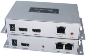 DTECH DT-7084A HDMI 2.0 KVM Extender, 4K@60Hz Resolution, signal 3dB Gain, Anti-Lightning, Dust-Proof, Anti-Static, CAT 5e/6e Cable, USB, Up To 60 Meters, Silver | DT-7084A(GS)