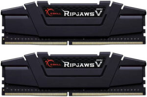 G.SKILL Ripjaws V Series 16 GB (8GB x 2) DDR4 Dual Channel Desktop Memory Kit,  3200 MHz Memory Speed, CL16 CAS Latency, 1.35 V, 288-Pin, Intel XMP 2.0, Classic Black | F4-3200C16D-16GVKB