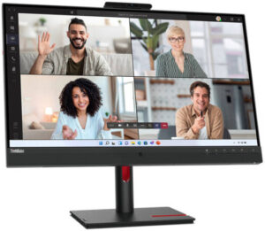 Lenovo ThinkVision T24mv-30 Monitor, 24" IPS Anti-Glare Display, FHD Resolution, 75Hz Refresh Rate, 178° Vertical / 178° Horizontal, WLED, USB Type-C, Ethernet, Black | 63D7UAT3EU