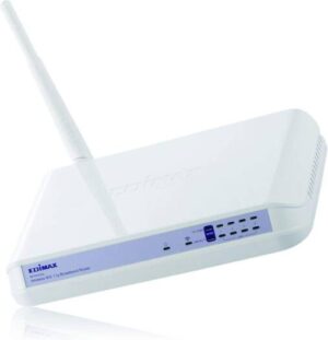 EDIMAX ROUTER WIRELESS 802.11 B/G BROADBAND ROUTER WITH 4-PORT SWITCH DETACHABLE 2DBI