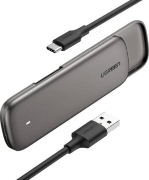 UGreen M.2 SSD Enclosure USB C to M2 SSD SATA Caddy NGFF Adapter USB 3.1 External Hard Drive Reader UASP B-Key Case Tool Free - Aluminum | 60355-X0011OPMKF