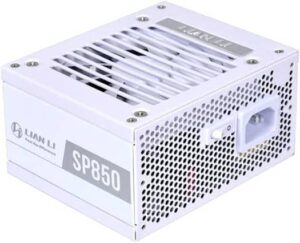 Lian Li SP 850 80 Plus Gold Power Supply, 850 Watts Power, Fully Modular Baided Cables, Zero RPM Mode, Adjusted Start/Stop Limit, JPN Electrolytic Capacitors, White | G89.SP850W.01UK