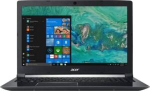 Renewed - Acer Aspire 7 Core™ i7-8750H 2.2GHz 1TB 8GB 15.6" (1920x1080) BT WIN10 Webcam NVIDIA® GTX 1050 4096MB BLACK Backlit Keyboard FP Reader | NH.GXBAA.003