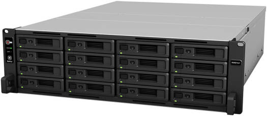 Synology RackStation RS4021xs+ 16-Bay NAS Enclosure, Intel Xeon D-1541 8-Core 2.1GHz, 16x 3.5"/2.5" SATA Drive Bays, 16GB DDR4 RAM, 2x 10GbE RJ45 | 4x GbE RJ45, 2x PCIe 3.0 x8, Black | RS4021XS