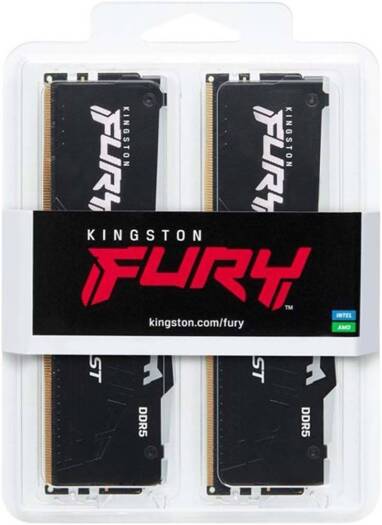 Kingston Fury Beast RGB 16GB DDR5 (2x 8GB) Desktop Memory, 5600MHz Speed, CL40 Cas Latency, 1.35V Voltage, 288 Pin, Dual Channel Kit, Non-ECC Unbuffered DIMM, Black | KF556C40BBAK2-16 - Image 6