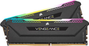 Corsair Vengeance RGB PRO SL 64GB (2x32GB) DDR4 Desktop Memory Kit, 3600MHz Memory Speed (PC4-28800), 18-22-22-42 Latency, Intel XMP 2.0, 1.35V Memory Voltage, 288-Pin, Black | CMH64GX4M2D3600C18