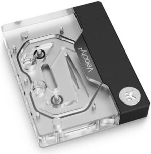 EKWB EK-Quantum Velocity2 D-RGB CPU Water Block, AMD AM5 Socket Compatibility, EK-Matrix7 Technology, 50cm Cable Length, Nickel + Plexi | 3831109857694