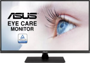 ASUS VP32AQ Eye Care Monitor, 32" QHD IPS Display, 75Hz Refresh Rate, 5ms (GtG) Response Time, AMD FreeSync Technology, 1.07b Display Colors, Black | 90LM06T0-B01E70