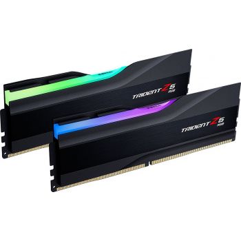 G.Skill Trident Z5 RGB 32GB (2x16GB) DDR5 Memory, 6000MHz Speed, 40-40-40-96 Latency, 1.35V, Intel XMP 3.0, Dual Channel Kit, Black | F5-6000J4040F16GX2-TZ5RK