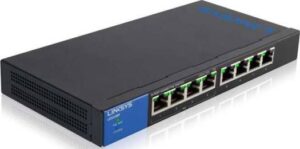 LINKSYS SWITCH LGS108P 8-Port Desktop Gigabit PoE+ Switch | LGS108P