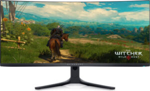 Dell Alienware 34 Curved Gaming Monitor, 34" WQHD QD-OLED Display, 165Hz Refresh Rate, 0.1ms (GtG) Response Time, AMD FreeSync Premium Pro Technology, 1.07b Display Colors, Black | AW3423DWF
