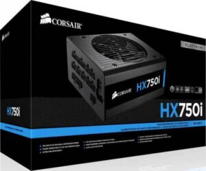 Corsair HX750i 750W Watt 80 Plus Platinum Certified High-Performance Power Supply | CP-9020072-UK