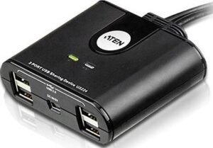 Aten 2-Port USB 2.0 Peripheral Sharing Device - Black | US224