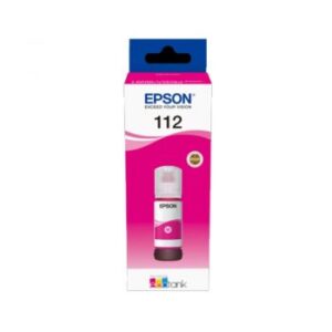 Epson 112 EcoTank Pigment Magenta Ink Bottle Compatible With EcoTank L6550, L6580, L6570, L6490, L15160, L15150, L11160, M15140 | C13T06C34A