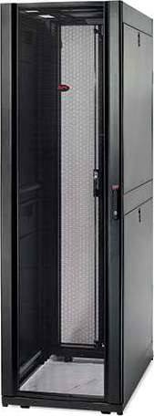 APC NetShelter SX 42U Rack Enclosure, 600mm Wide x 1070mm Deep, Sides, Levelling Feed & Casters, Cable Access Roof, Half-Height Panels, Black | AR3100