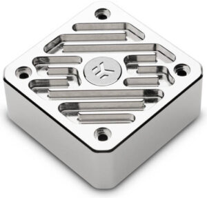 EKWB EK-Quantum Convection DDC Aluminum Heatsink for DDC Pumps, Finned Design for Airflow Amplification, Optimal Heat Transfer, Compatible with DDC 3.2 and DDC 4.2 Pumps, Nickel | 3831109844120