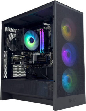 Revolution 7 Gaming PC - Intel Core i5-14400F 10 Cores 16 Threads, NVIDIA RTX 4060 TI 16GB, 32GB DDR5 RAM 6400MHz, 1TB SSD Gen 4, 650W PSU, Tower cooler