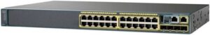Cisco Catalyst WS-C2960S-24TS-L 370W PoE Switch, 24x Gigabit ETH + 10GB Port, 176Gbps Switching, 4* SFP LAN Base, Black | WS-C2960S-24TS-L