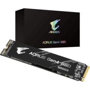 Gigabyte Aorus Gen4 500GB M.2 2280 PCI-Express 4.0 x4, NVMe 1.3 3D TLC Internal Solid State Drive (SSD) | GP-AG4500G