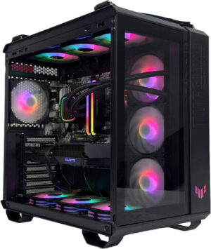 Nebula Blaze Gaming PC - Intel Core i5-14400F 10 Cores 16 Threads, NVIDIA RTX 4060 Ti 16GB, 32GB DDR4 RAM 3600MHz, 2TB SSD Gen 4, 650W 80 PLUS PSU, 240mm Liquid Cooler, Wi-Fi + BT