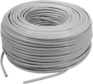 Taradhin CAT6 UTP 23AWG, 0.57mm, CCA Network cable, (1 x 6 Rolls), Up to 10 Gbps Data Transmission Speeds, 4P Fresh PVC Jacket, 305 Meter Box Roll, Gray | TC-LC23U (1 x 6 Rolls)