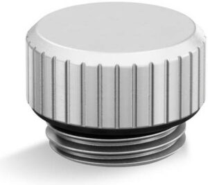 EKWB EK-Quantum Torque Micro Plug Fitting, For Close Unused Ports on Water Cooler, G 1/4" Threads, Sealed with Quality Rubber O-Ring, High-quality Satin Titanium Finish | 3831109828816