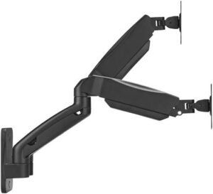 GAMEON GO-5008 Dual Monitor Arm, Supports 17" - 32" Screen, 9kg Weight Capacity, Enhanced Cable Management, +180° to -180° Screen Rotation, Black | GO-5008