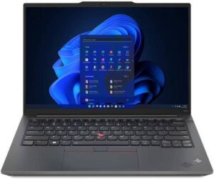 Lenovo ThinkPad E14 Gen 5 Laptop, 14" WUXGA IPS Display, Intel Core i7-1355U, 8GB RAM, 512GB SSD, GeForce MX550 2GB Graphics, ENG(UK) Keyboard, Free DOS, Graphite Black | 21JK0020GP